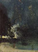 James Abbott Mcneill Whistler Nocturne in Black and Gold Germany oil painting artist